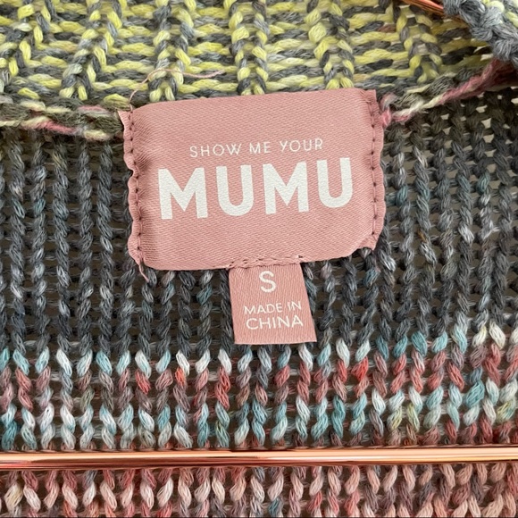 Show Me your Mumu sweater Callie Cardigan Ombre Knit Sz S - Picture 3 of 6